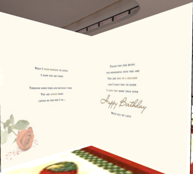 Second Life Marketplace - To my beautiful wife on your birthday